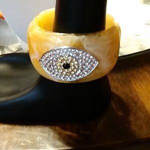 A awesome evil eye bracelet clamper style